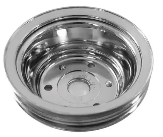 Crankshaft Pulley – Small Block Chevy, Double Groove, Chrome, LWP