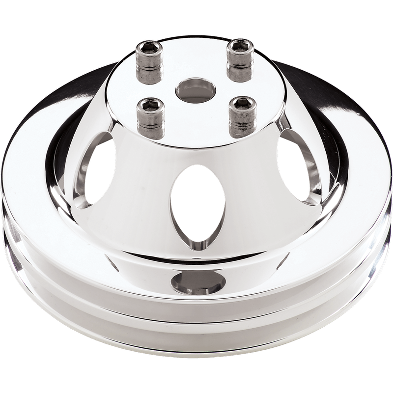 Water Pump Pulley – Small/Big Block Chevy, Double Groove, Polished, LWP