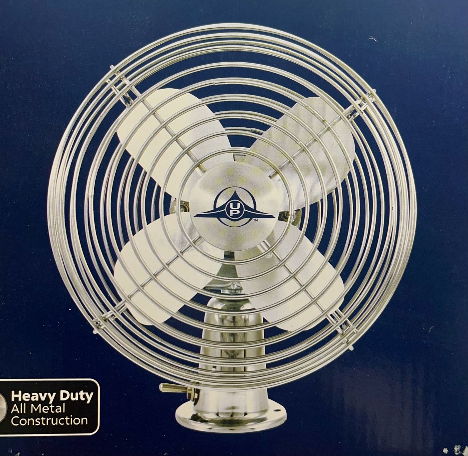 Chrome 6&quot; Heavy Duty Fan – 12V