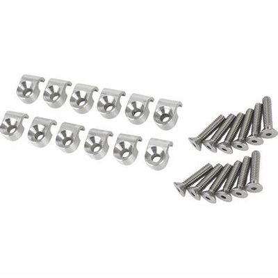 3/16" Billet Aluminum Brake Line Clamps – Set of 12