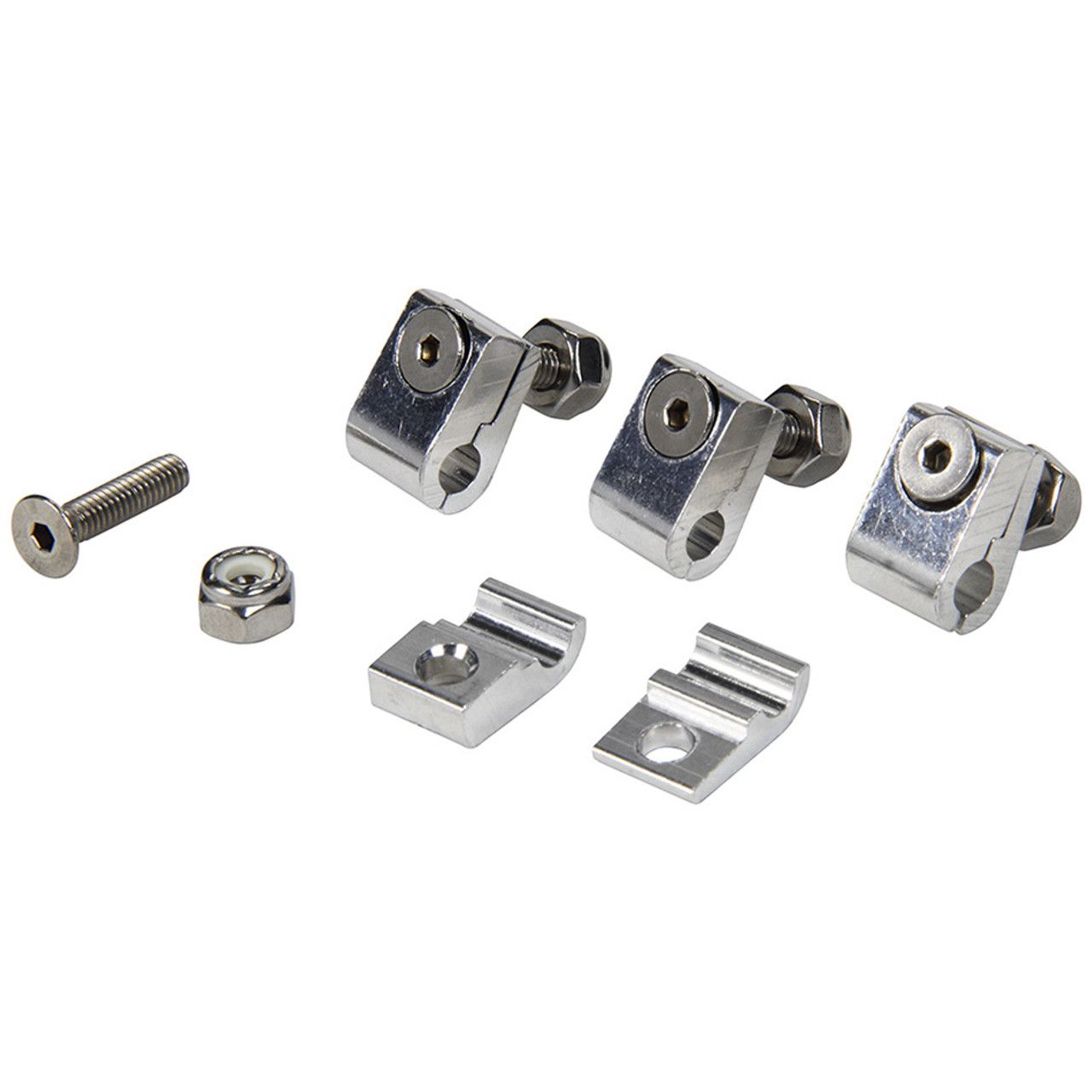 2-Piece Aluminum Line Clamps – 3/16&quot;, 4-Pack