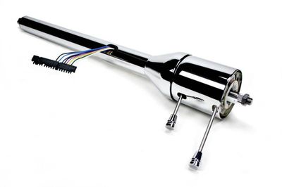 Universal 32&quot; Tilt Floor Shift Steering Column – Chrome