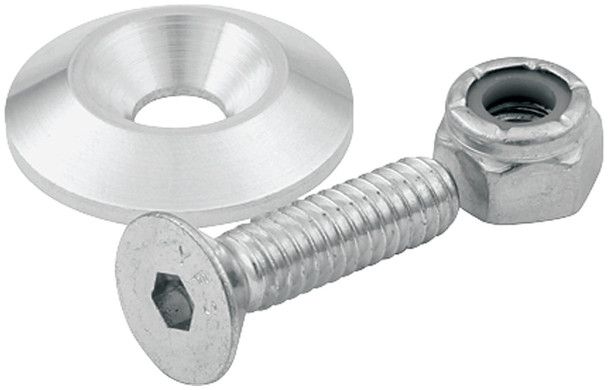 Countersunk Bolt &amp; Washer Kits – Black / Natural, 1/4 in, 10 Pack