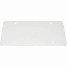 Smooth Stainless License Plate Back