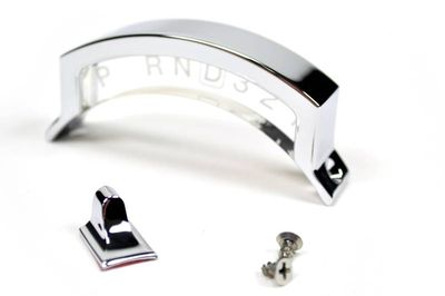 4-Speed Steering Column Shift Indicator with Chrome Aluminum Housing