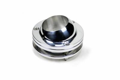 Swivel Ball Floor Mount – 2" Hole, Chrome Column