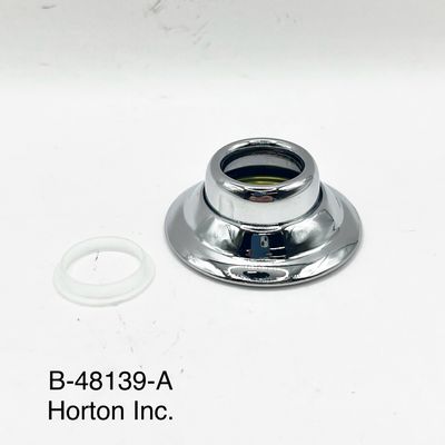 Escutcheon, Universal. Spring loaded w/plastic adapter washer.