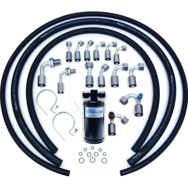 Beadlock Refrigerant Hose Kit with Drier – Extended Length, for R-134a