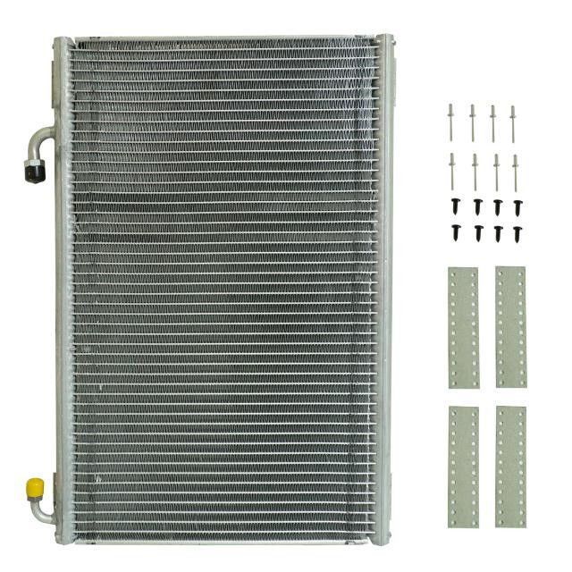 1932 Ford Vertical SuperFlow Condenser with Brackets – Unpainted