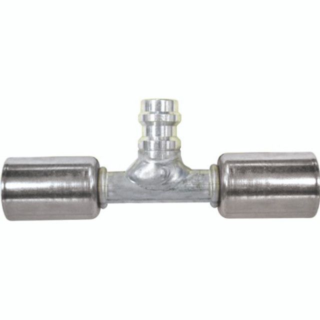 In-Line Beadlock O-Ring A/C Fittings with 134a Service Port – #6, #8, #10