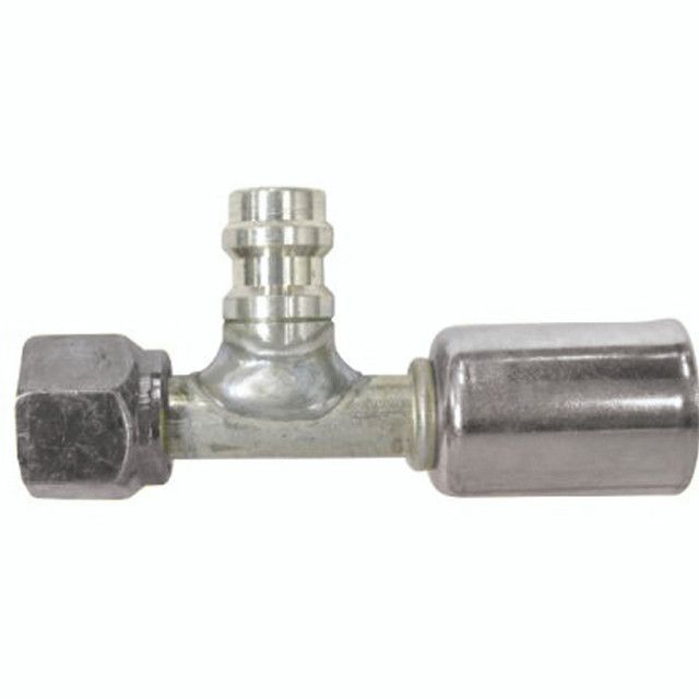 Beadlock O-Ring Straight Hose Fittings with 134a Service Ports, #6, #8, #10