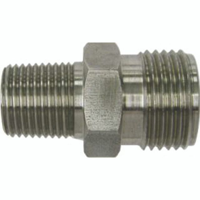 Stainless Heater Fittings – #10 Male O-Ring to 3/8" and 1/2" NPT