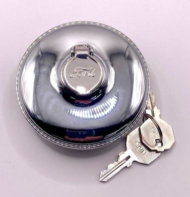 Gas Cap, Locking; 1932-48 Ford w/script