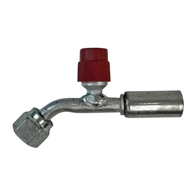 45° Beadlock O-Ring Fittings with 134a Service Ports – Reduced Barrier Hose #6, #8, #10