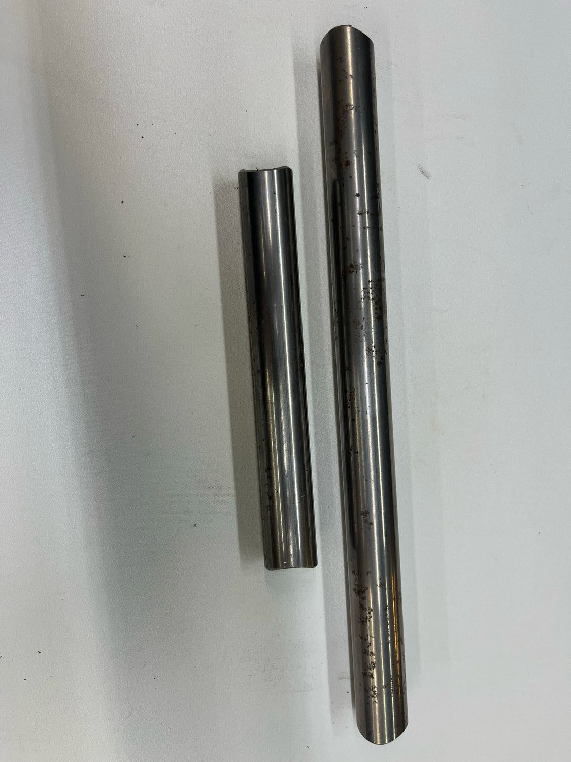 Front lower connection tube; 1&quot; x .120&quot;, notched both ends