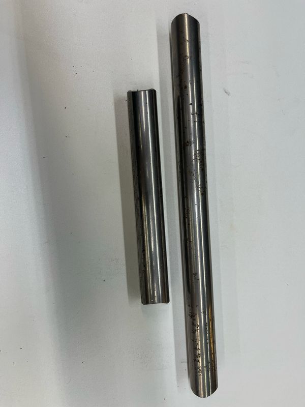 Front lower connection tube; 1" x .120", notched both ends