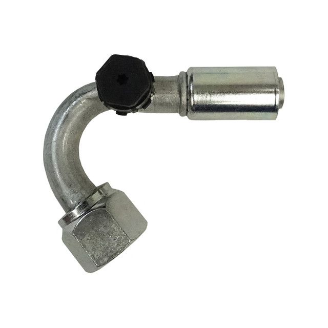 135° Beadlock O-Ring Fittings with 134a Service Ports – Reduced Barrier Hose #8 (Right-Hand Port), and #10 (Left-Hand Port)