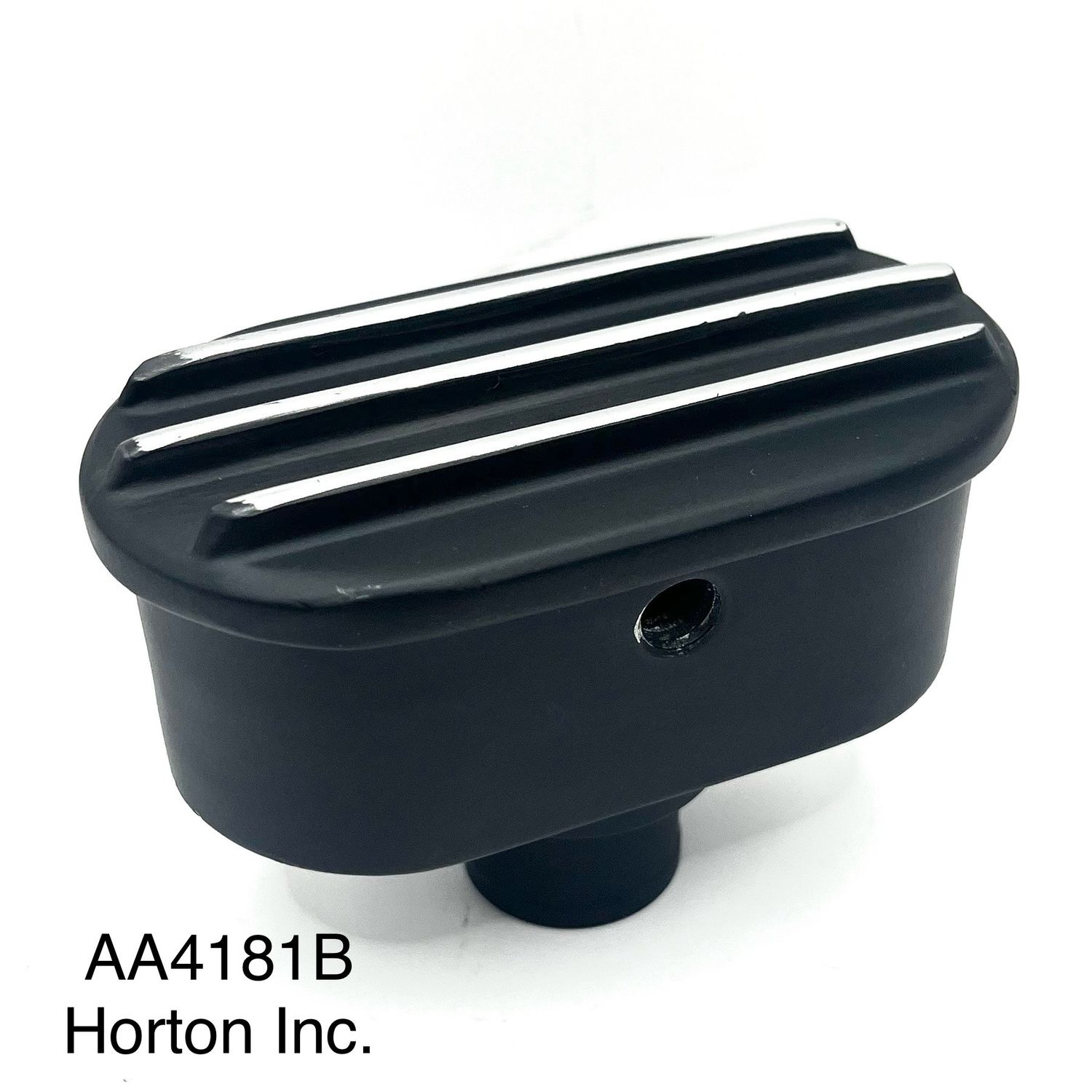 Black Finned Oval Breather with Tube