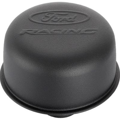Push-On Valve Cover Breather Cap – Black with Ford Racing Logo