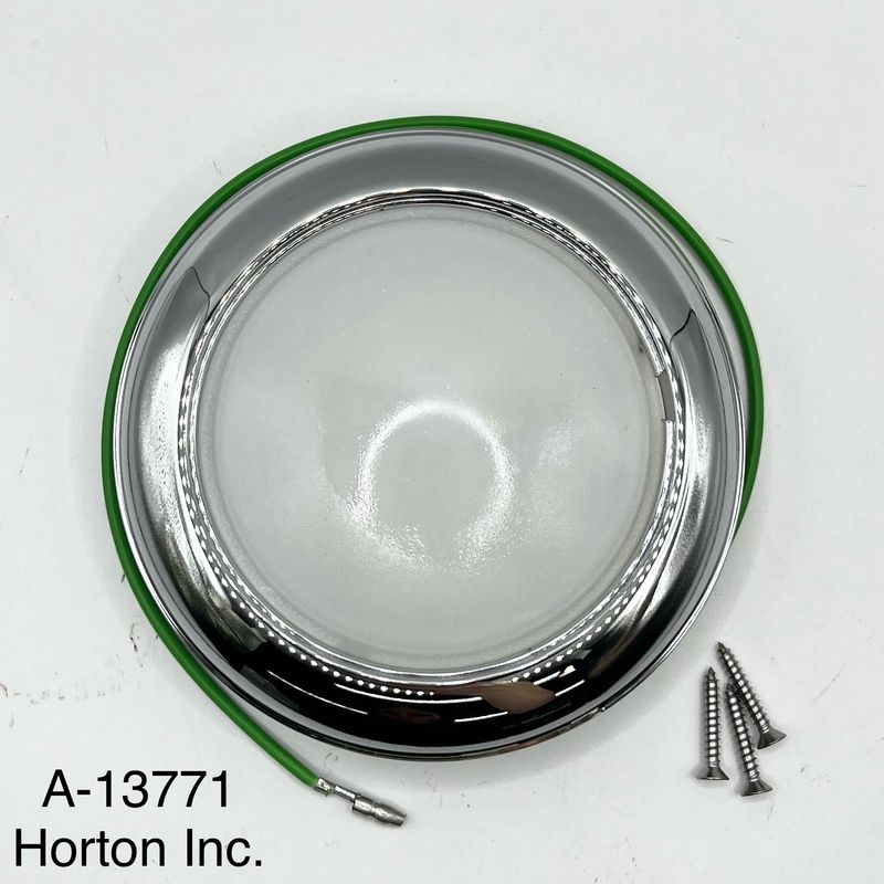 Dome Lamp Ass'y; 6 volt bulb installed. 1928/48 Ford. No switch.