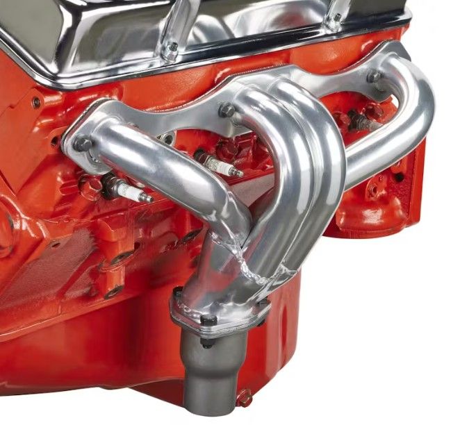 Small Block Chevy Hugger Tight Fit Headers, Raw Finish