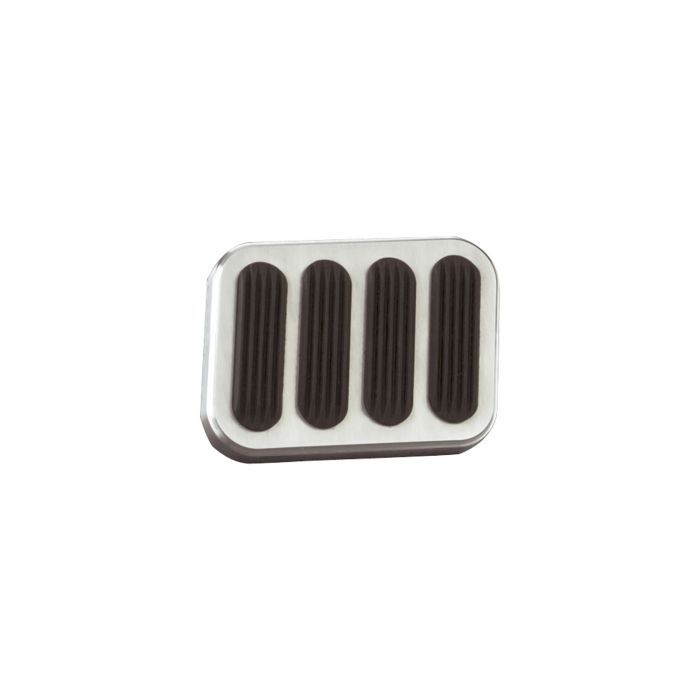XL Brushed Brake Pedal Pad with Rubber Insert