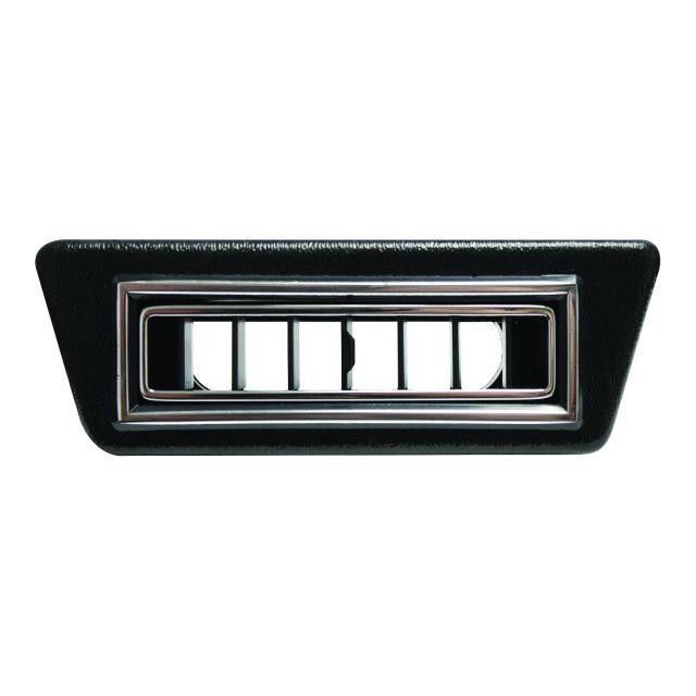 Under Dash Louver for 2.5-Inch Hose – Black with Chrome Accents