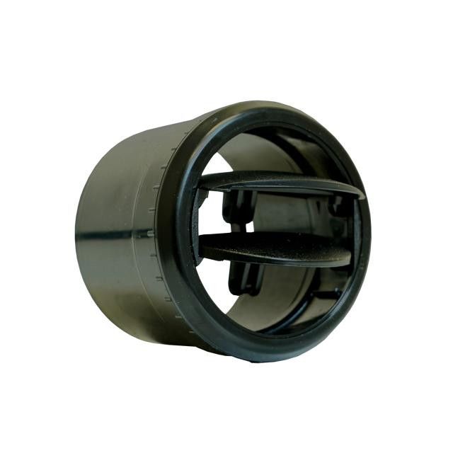 Standard Series Adjustable Double Vane Louver for 2.5-Inch Hose – All Black