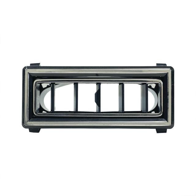 Louver for 2.5-Inch Hose – Black with Chrome Accent, 3.875-Inch x 1.562-Inch