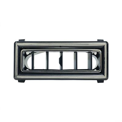 Louver for 2.5-Inch Hose – Black with Chrome Accent, 3.875-Inch x 1.562-Inch
