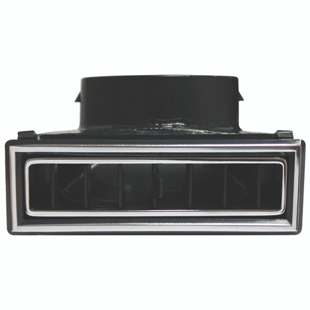 Large 90-Degree Through Dash Louver – Black with Chrome Accents