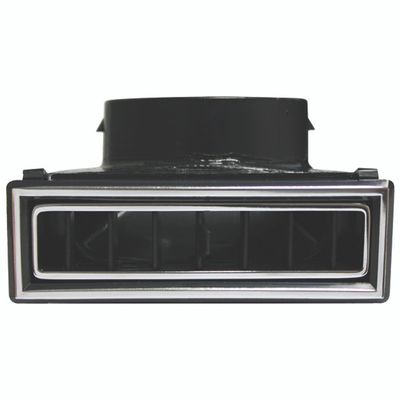 Large 90-Degree Through Dash Louver – Black with Chrome Accents