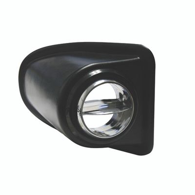 Kick Panel Louver Pod with Black and Chrome Louver for 2.5" Hose