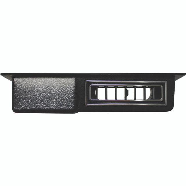 Flat Universal Under Dash Center Louver Panel – Black with Chrome Accents