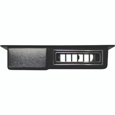 Flat Universal Under Dash Center Louver Panel – Black with Chrome Accents