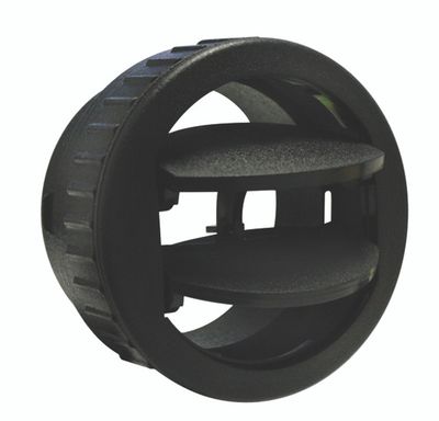 SlimLine Adjustable Double-Vane Louver – All Black