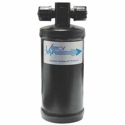 Standard A/C Receiver-Drier with Switch Port – Black, 2.5" x 6"