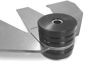 Engine Mount, universal, black polyurethane, PR