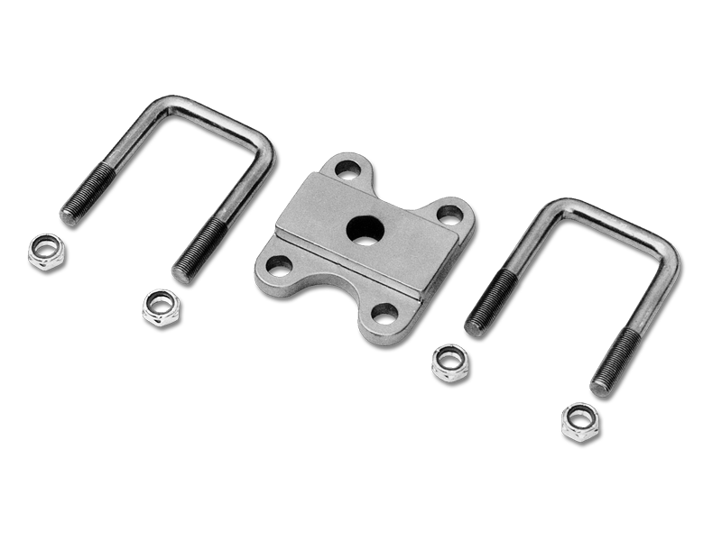 Front U-Bolt Kit – 1928–34 Ford, Gold Iridite Plated