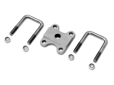 Front U-Bolt Kit – 1928–34 Ford, Gold Iridite Plated