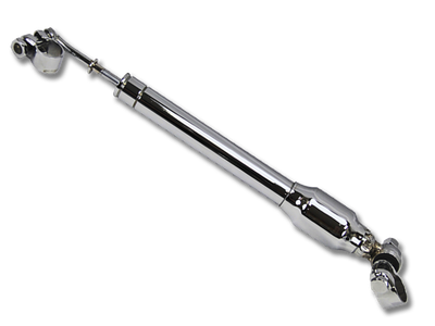 Steering Dampener with Clamps &amp; Hardware – Chrome