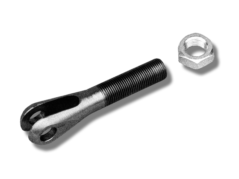 Clevis &amp; Jam Nut – 5/8"-18 Thread, Chrome or Zinc, Each