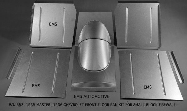 Floor Pan Kit – Small Block Firewall – 1935 Master &amp; 1936 Chevrolet (All Body Styles)