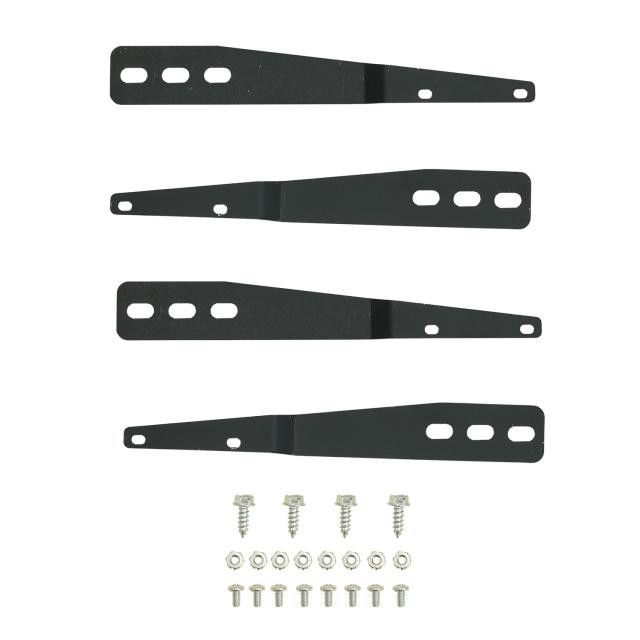 Universal SuperFlow Condenser Mounting Straps with Bolts (Black, Pair)