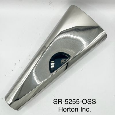 Exhaust Tip; Oval; 2" inlet; 5"x3" Oval Outlet