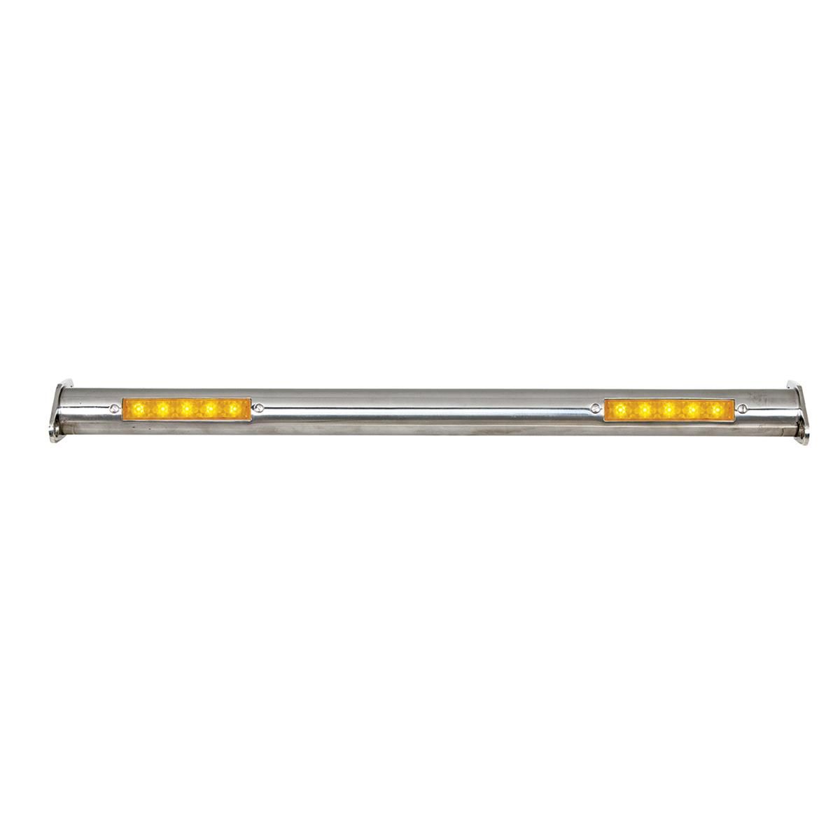 Polished Stainless Steel Spreader Bar with LED Turn Signals – Front, for 1932 Ford Car &amp; Truck