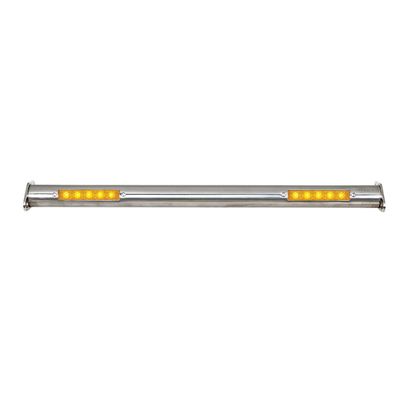 Polished Stainless Steel Spreader Bar with LED Turn Signals – Front, for 1932 Ford Car &amp; Truck