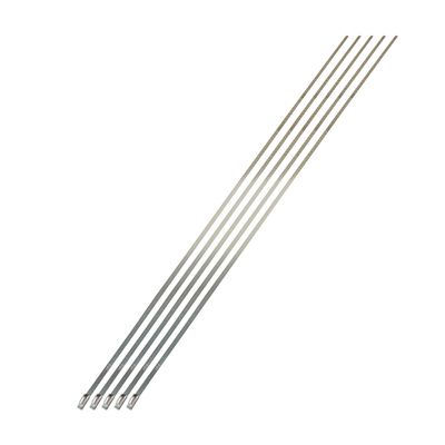 Stainless-Steel Locking Ties – 14", 5-Pack