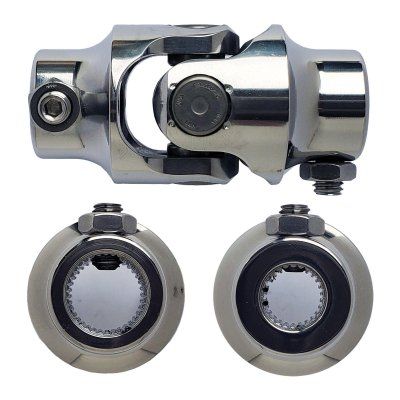 Borgeson Steering U-Joints - Polished Stainless