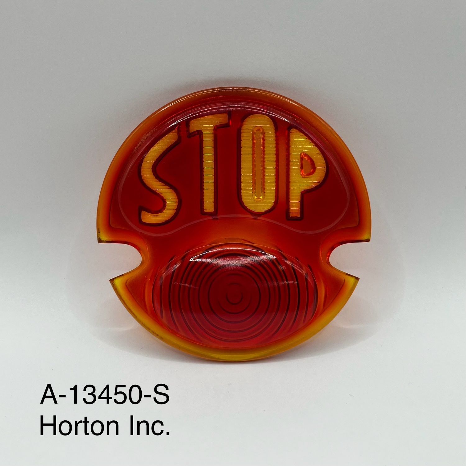 1928-31 Model A Ford Taillight Lens with Amber Stop